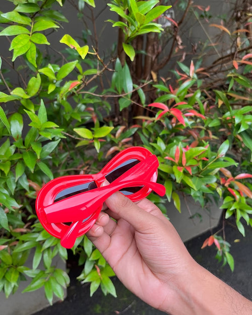Cherry Red Bold Sunglasses