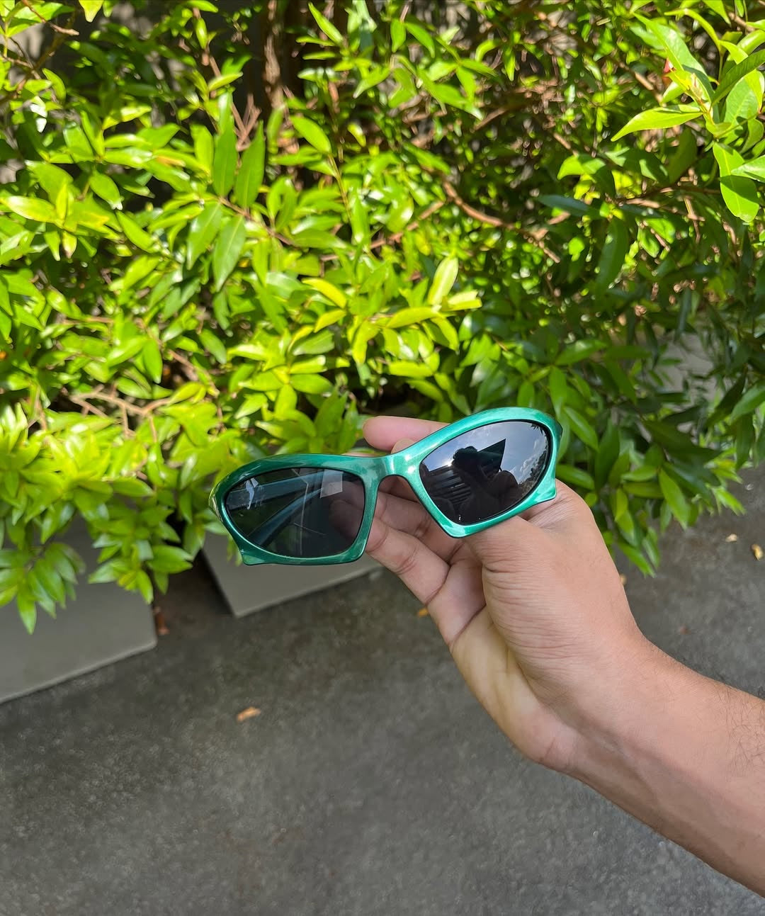 Emerald Wrap Sport Sunglasses