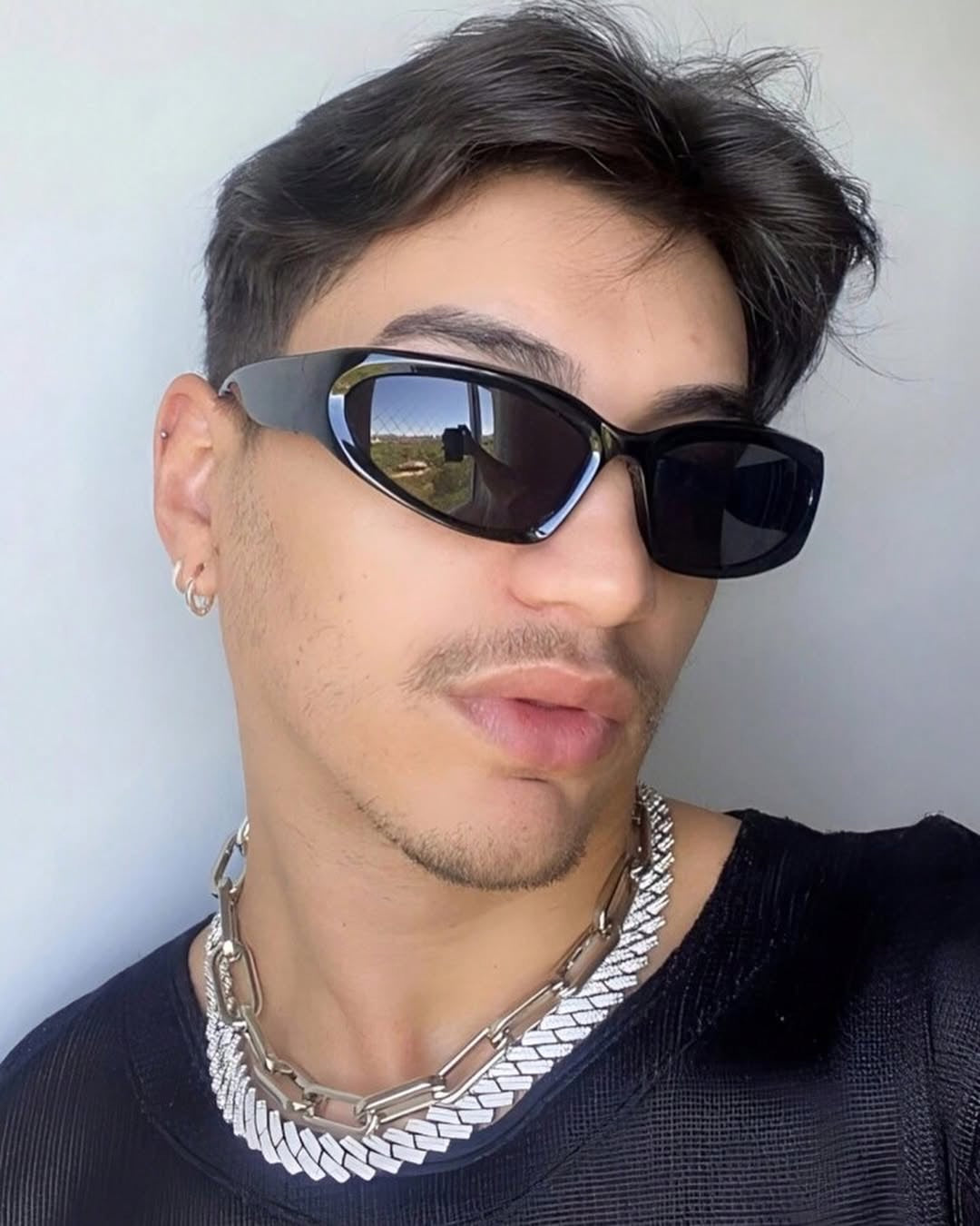 Jet Black Curve Sunglasses