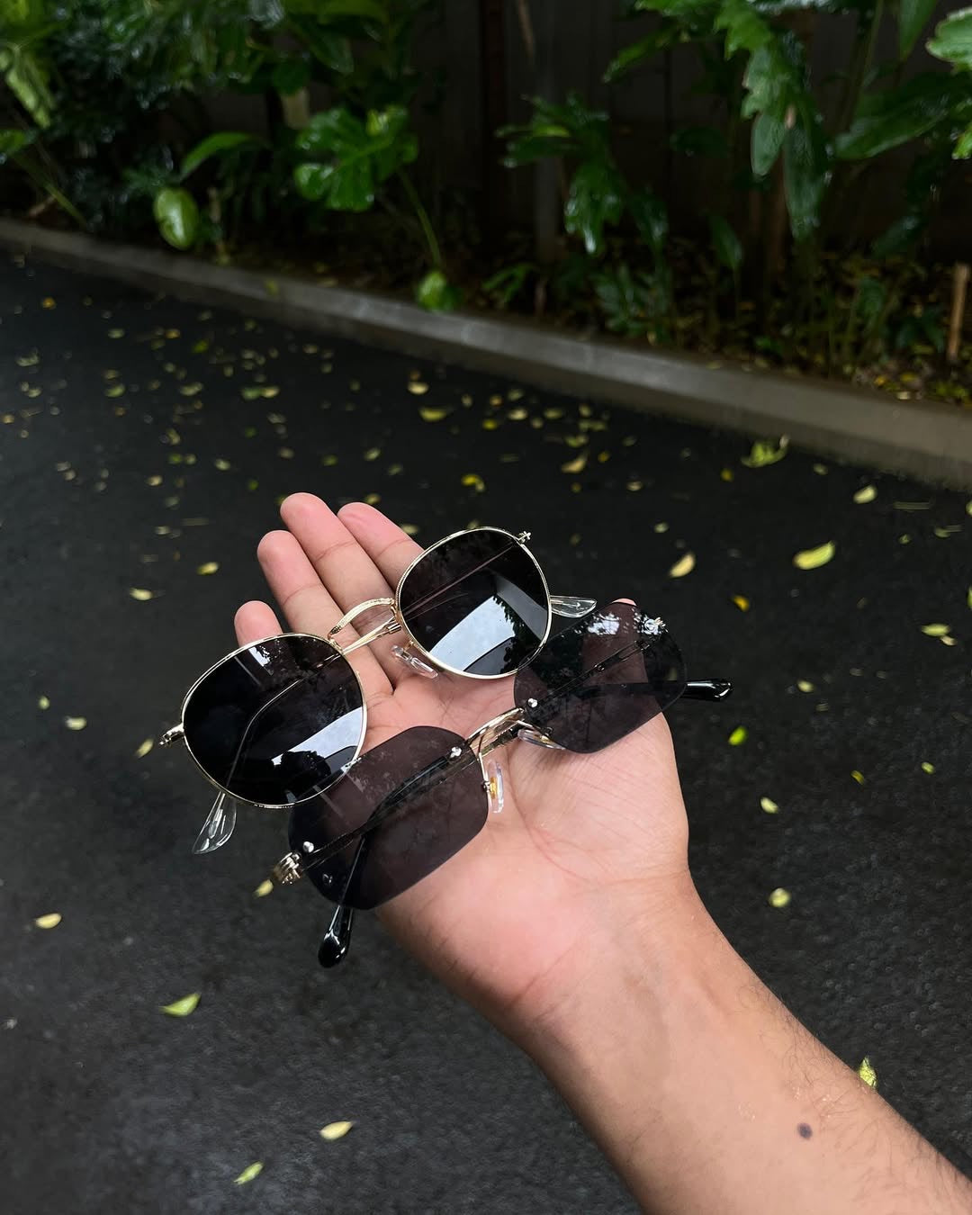 Edgeless Cut Rimless Sunglasses