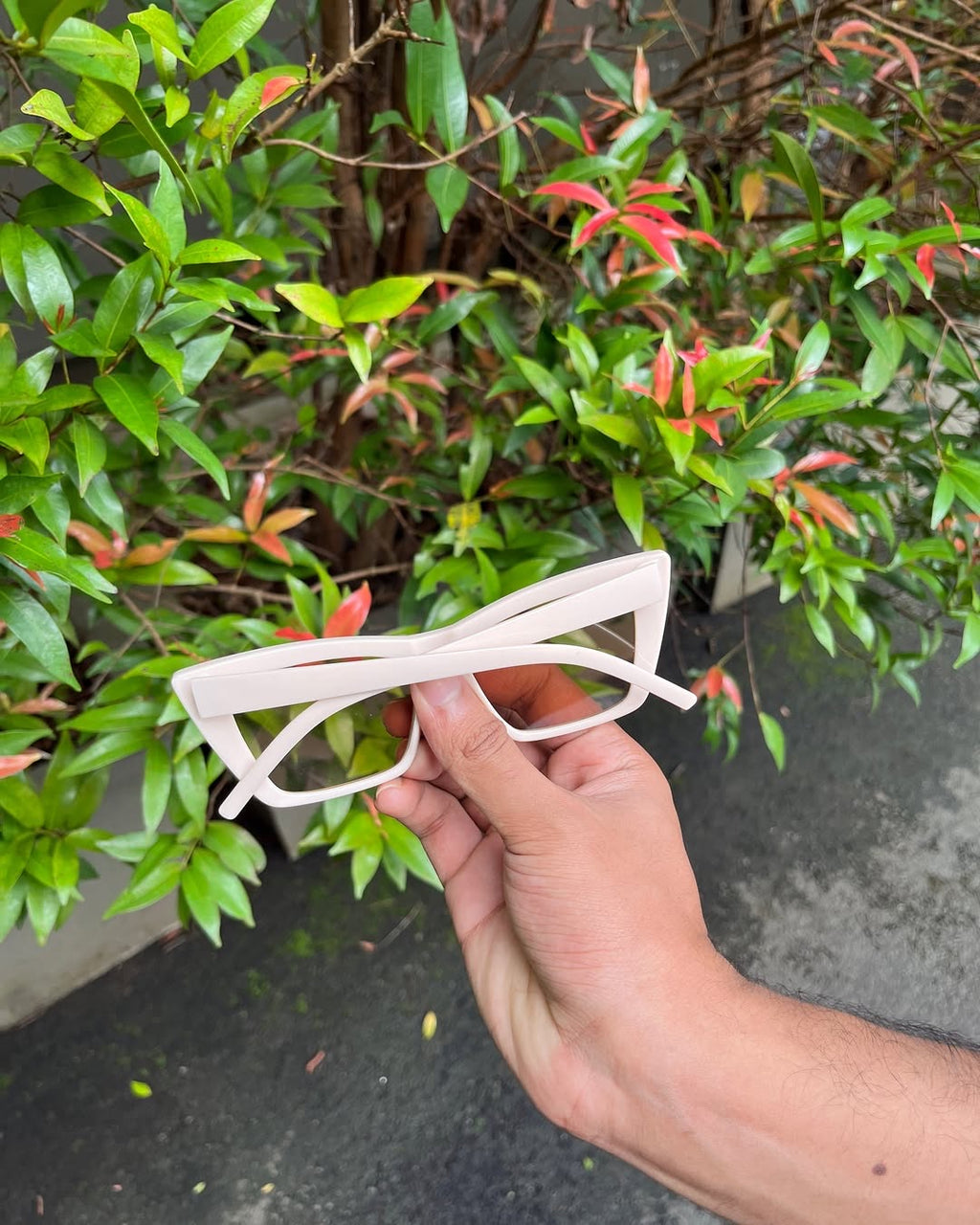 Ivory Sharp Cat Eye Frames