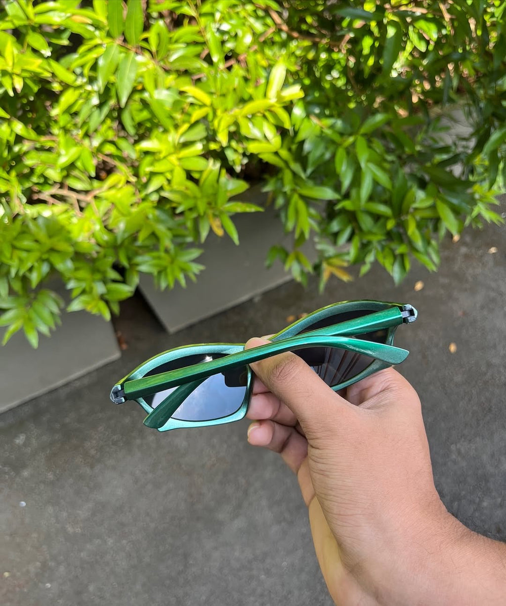 Emerald Wrap Sport Sunglasses