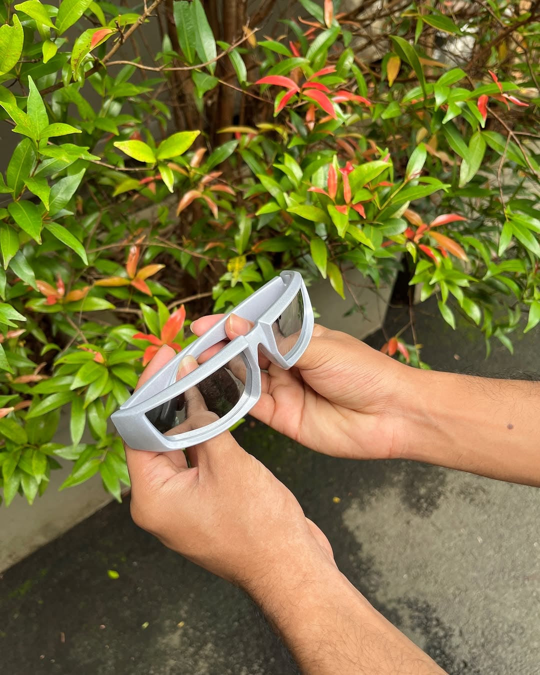 Silver Shield Techwear Sunglasses