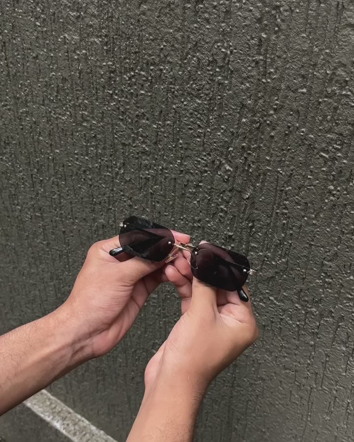 Edgeless Cut Rimless Sunglasses