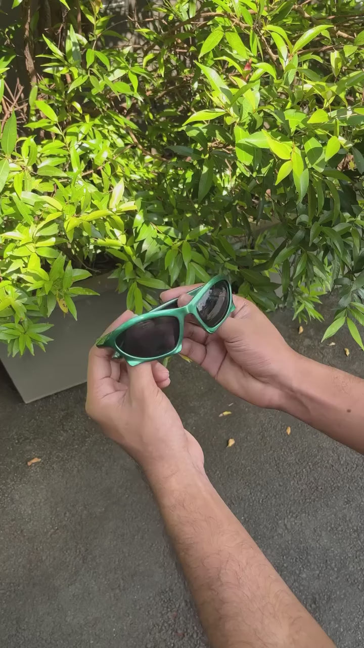 Emerald Wrap Sport Sunglasses